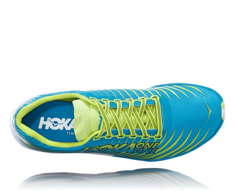 Hoka One One Evo Xc Spikes Dam - Blå/Gröna - XORHZ-6194